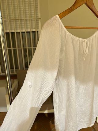 Blusa blanca 100% algodón