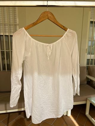 Blusa blanca 100% algodón