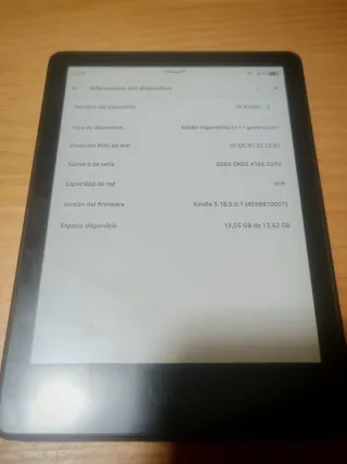 Kindle Paperwhite 11ª Gen 16GB Negro