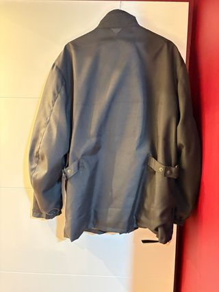 Chaqueta de motorista negra