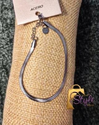 Pulsera Acero Plateada