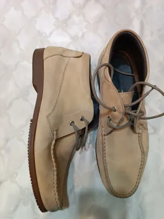 Scarpe Chukka scamosciate uomo beige