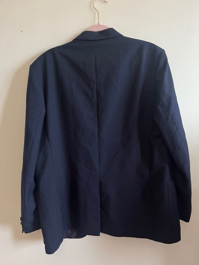 Americana Blazer Vintage Azul Oversize