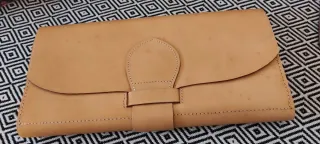 Cartera porta documentos piel auténtica