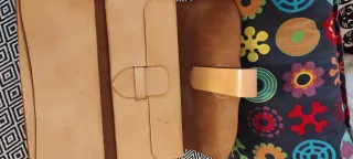 Cartera porta documentos piel auténtica