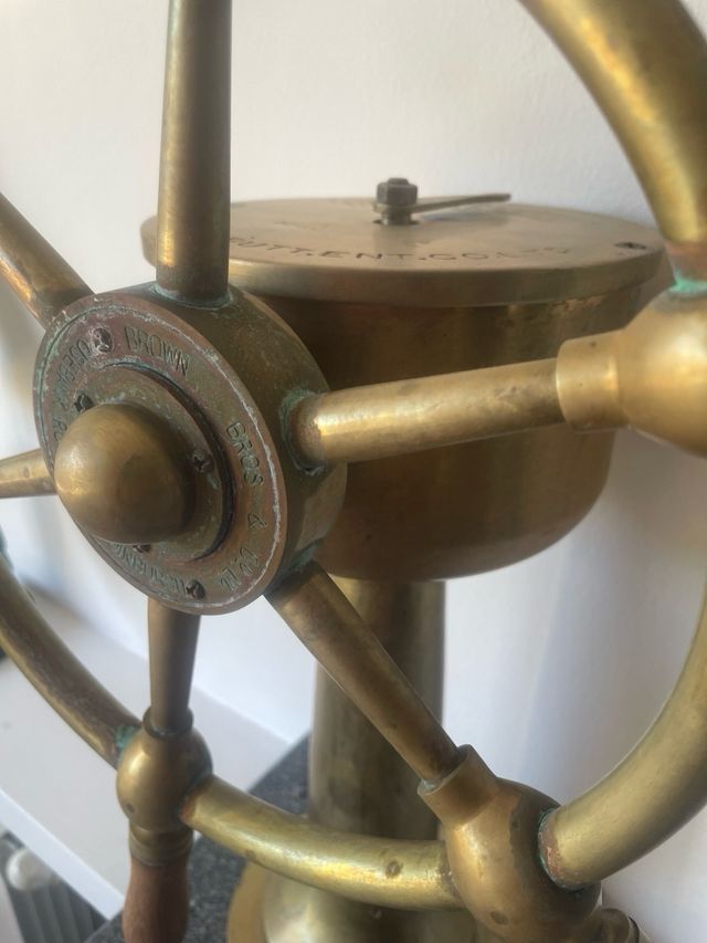 Timón de Velero Inglés en bronce