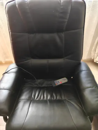 Sillón de masaje negro, nuevo