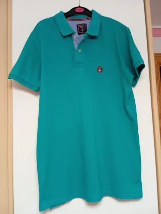 Polo S&M Verde Hombre Manga Corta Talla S