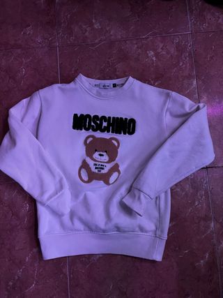 Sudadera Moschino Oso Teddy Blanca