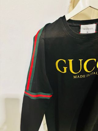 Sudadera Gucci Mujer Logo Dorado Talla XL