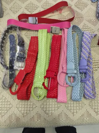 Lote 9 cinturones mujer 5€