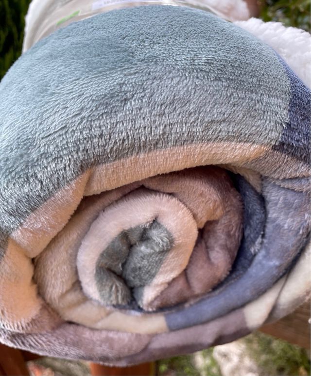 Coperta plaid + sherpa S&G