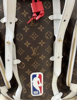 Mochila Louis Vuitton Marrón y Blanca