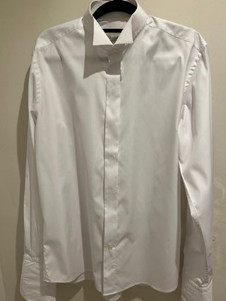 Camisa esmoquin Emidio Tucci blanca
talla 38 