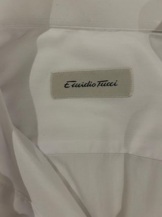Camisa esmoquin Emidio Tucci blanca
talla 38 