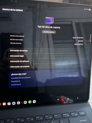 Samsung Galaxy tan s9 ultra wifi