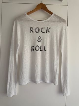 Zadig & Voltaire Camiseta Blanca Rock & Roll
