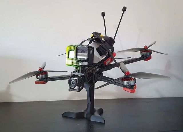 Soporte Drone FPV Carreras Negro/Verde
