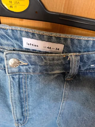 Pantalón vaquero cargo Lefties azul talla 44