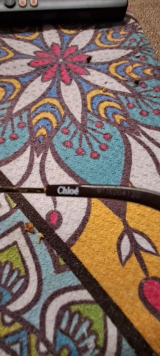 Occhiali da sole Chloe in oro e multicolor