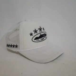 Gorra Corteiz Blanca con Símbolo Negro