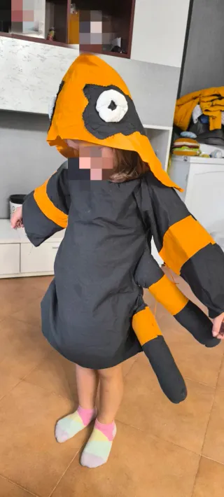 Disfraz Halloween Araña Casero 3-4 Años