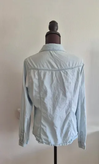 Camisa tejana vaquera azul