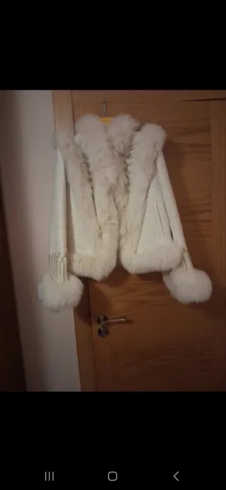 Chaqueta Le Cruel Blanca con Pelo