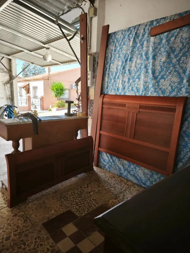 Estructura cama madera 110x 190 cm