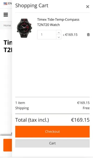 Reloj Timex Tide- Temp compass 45mm nuevo sin caja