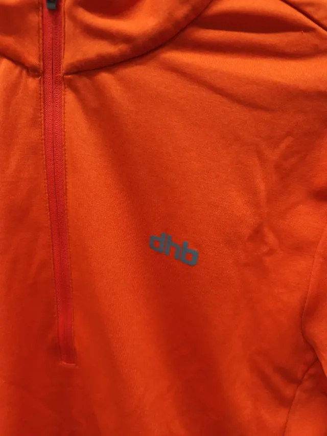 Maillot DHB naranja cremallera corta