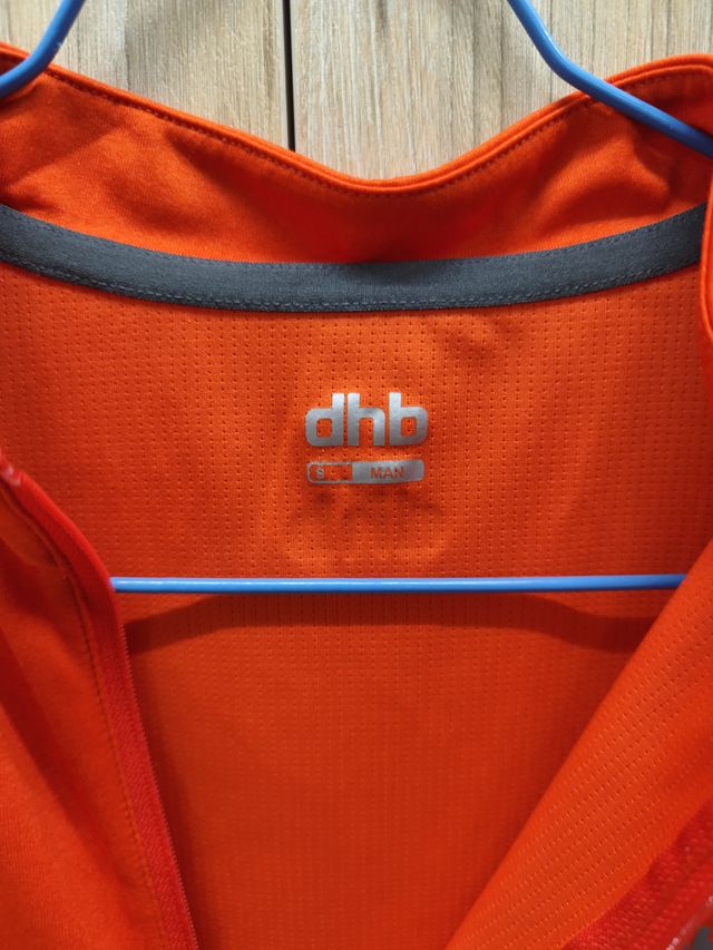 Maillot DHB naranja cremallera corta