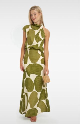 Conjunto de colección verde y blanco