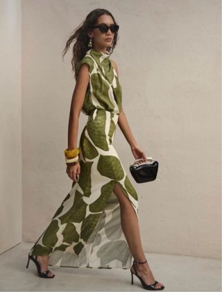 Conjunto de colección verde y blanco
