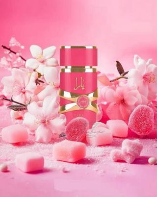 Perfume Yara Candy Rosa y Dorado