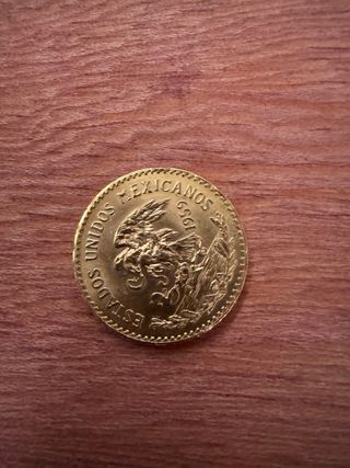 Moneda 20 Pesos Oro Puro 15g
