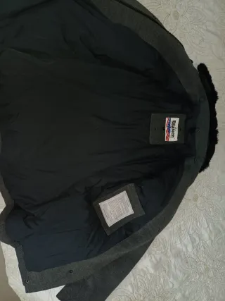 Giaccone Blauer donna grigio con pelliccia.