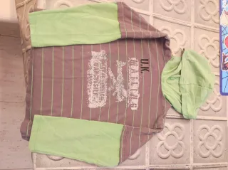 Camiseta niño manga larga con capucha