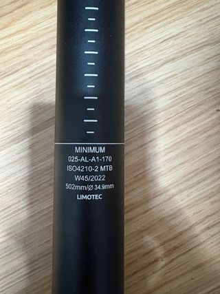 Tija telescópica Limotec 34.9mm