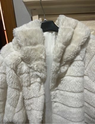 Chaqueta pelo blanco