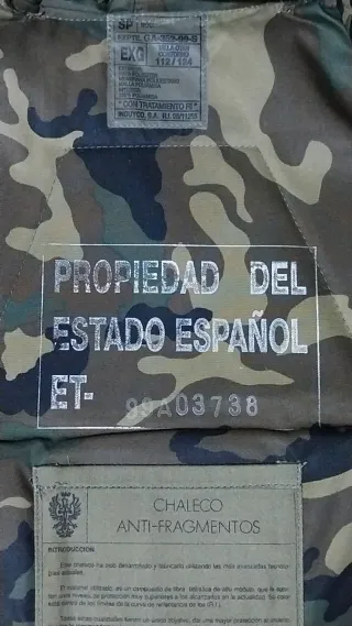 Chaleco Antifragmentos