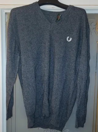 Maglione Fred Perry Grigio Taglia S