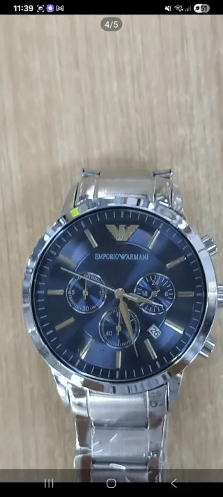 Reloj Emporio Armani Plata Nuevo