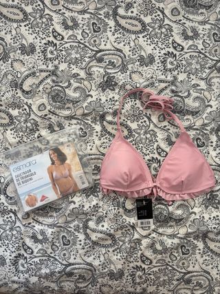 Bikini Esmara Talla 38 Rosa Volantes