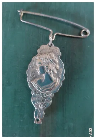 Spilla Cameo Vintage Argentata