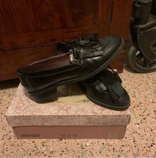 Mocasines negros mujer