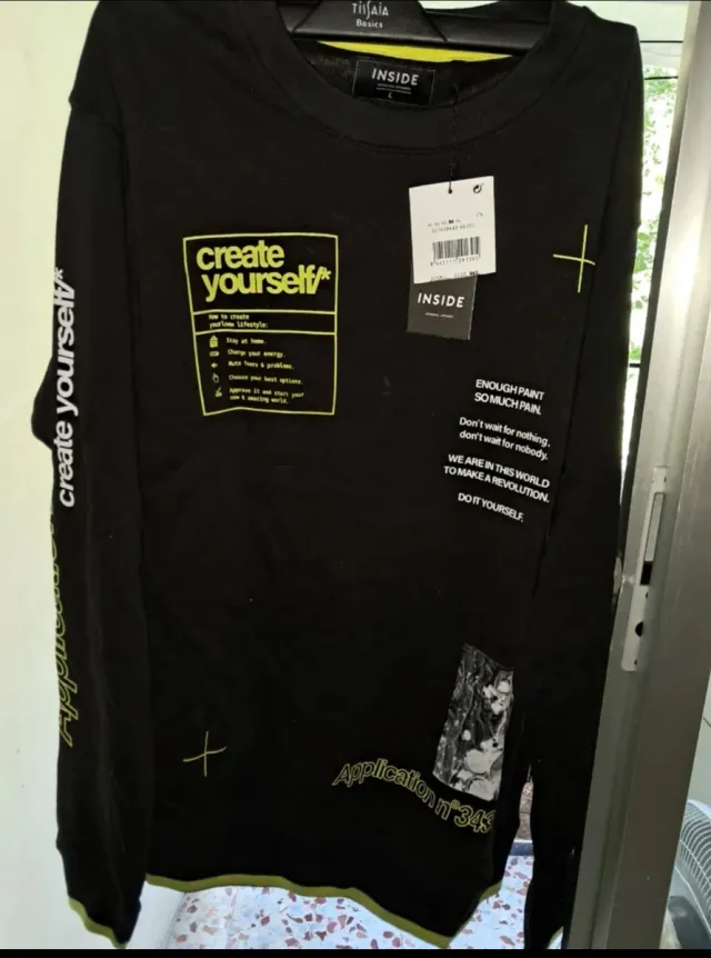 Sudadera INSIDE Negra Talla L