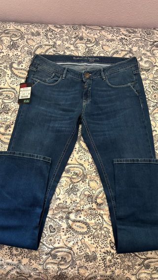 Massimo Dutti Jeans Talla 34 Azul