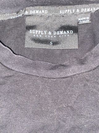 Camiseta Supply & Demand Negra Talla s