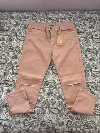 Jeans Stradivarius Talla 44 Rosa